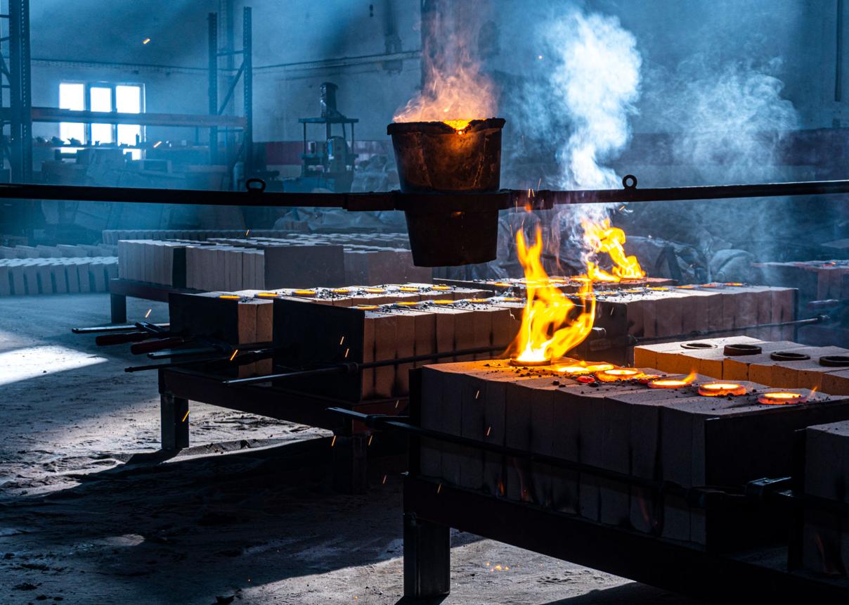 steel billet hot forging process showing grain flow alignment in forged metal fittings